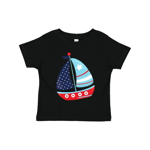Inktastic Sailing Boat, Sailor, Sailing, Boat, Ship, Sails Boys Toddler T-Shirt