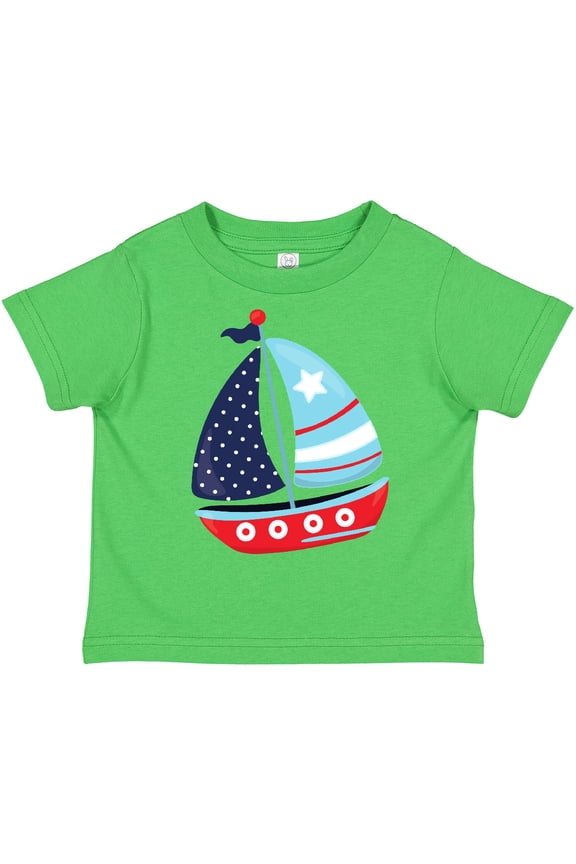 Sailing Boat, Sailor, Sailing, Boat, Ship, Sails Boys Toddler T-Shirt