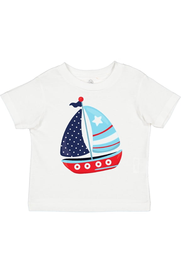 Sailing Boat, Sailor, Sailing, Boat, Ship, Sails Boys Toddler T-Shirt