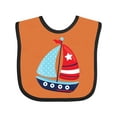 thumbnail image 1 of Inktastic Sailing Boat, Sailor, Sailing, Sails, Boat, Ship Boys Baby Bib, 1 of 4