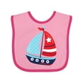 thumbnail image 1 of Inktastic Sailing Boat, Sailor, Sailing, Sails, Boat, Ship Boys Baby Bib, 1 of 4