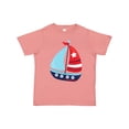 thumbnail image 1 of Inktastic Sailing Boat, Sailor, Sailing, Sails, Boat, Ship Boys Toddler T-Shirt, 1 of 5