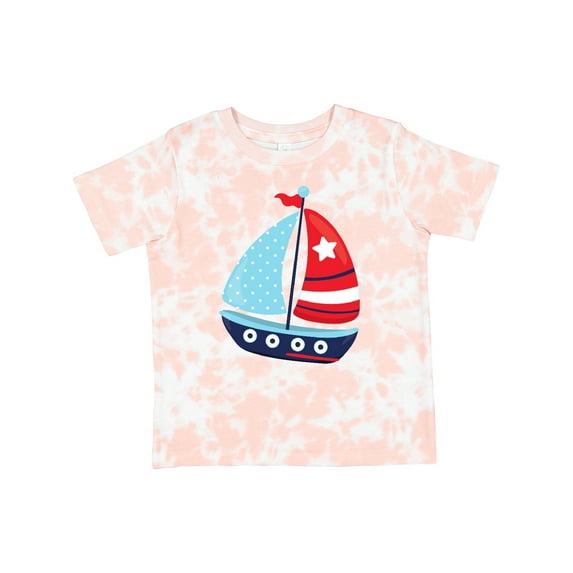 Inktastic Sailing Boat, Sailor, Sailing, Sails, Boat, Ship Boys Toddler T-Shirt