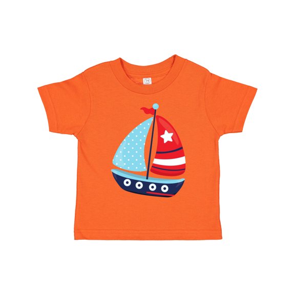 Inktastic Sailing Boat, Sailor, Sailing, Sails, Boat, Ship Boys Toddler T-Shirt