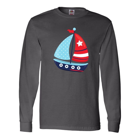 Inktastic Sailing Boat, Sailor, Sailing, Sails, Boat, Ship Long Sleeve T-Shirt