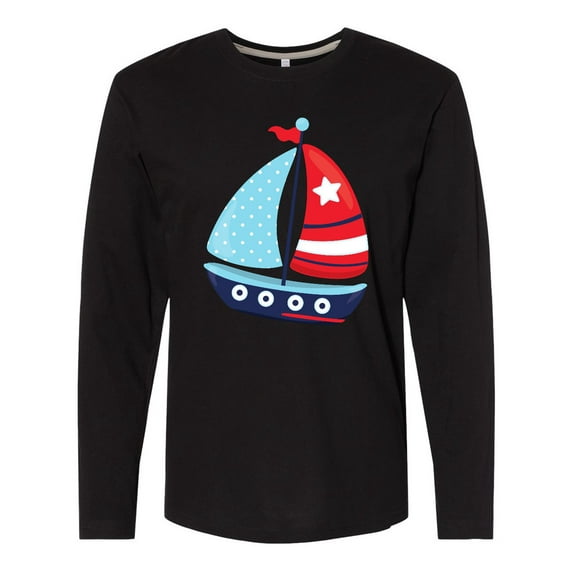 Inktastic Sailing Boat, Sailor, Sailing, Sails, Boat, Ship Long Sleeve T-Shirt