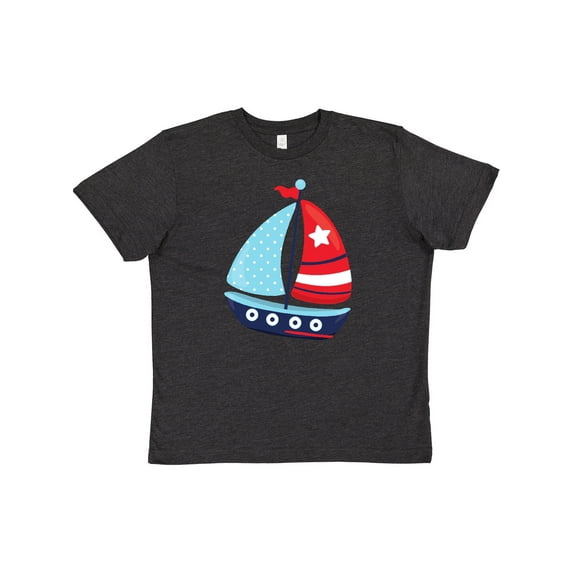 Inktastic Sailing Boat, Sailor, Sailing, Sails, Boat, Ship Youth T-Shirt