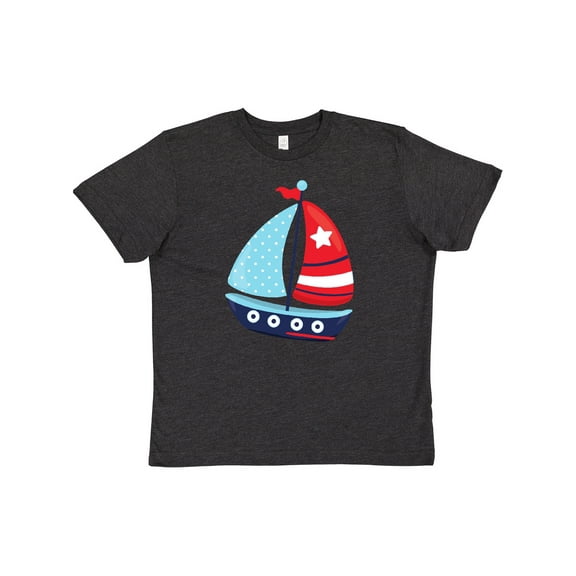 Inktastic Sailing Boat, Sailor, Sailing, Sails, Boat, Ship Youth T-Shirt