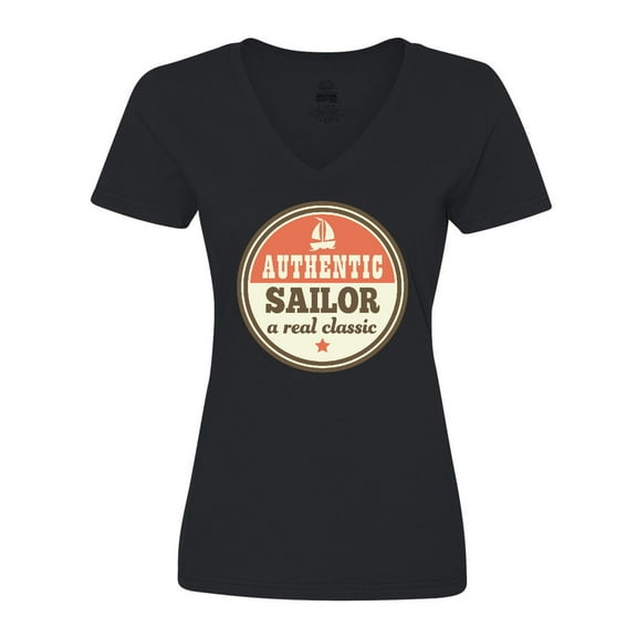 Inktastic Sailing Gift for Sailor Sailboat Women's V-Neck T-Shirt