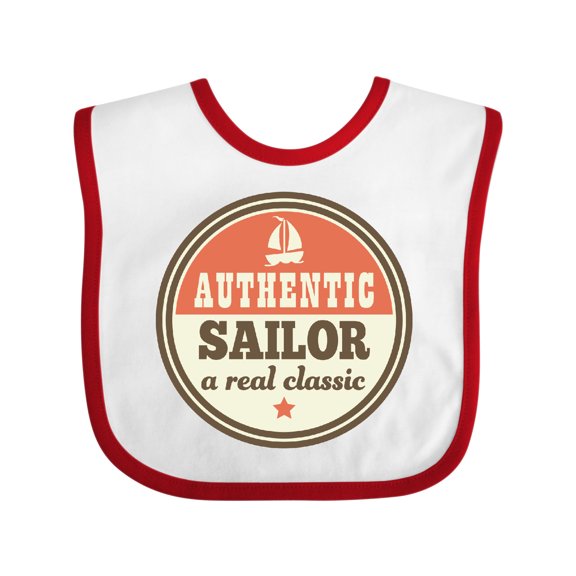 Inktastic Sailing for Sailor Sailboat Boys or Girls Baby Bib