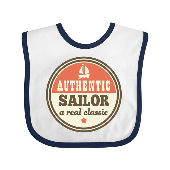 Inktastic Sailing for Sailor Sailboat Boys or Girls Baby Bib