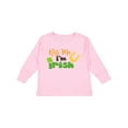 thumbnail image 1 of Inktastic Saint Patrick's Day, Clovers, Kiss Me I'm Irish Boys or Girls Long Sleeve Toddler T-Shirt, 1 of 5