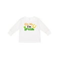 thumbnail image 1 of Inktastic Saint Patrick's Day, Clovers, Kiss Me I'm Irish Boys or Girls Long Sleeve Toddler T-Shirt, 1 of 5