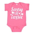 thumbnail image 1 of Inktastic Saint Patrick's Day Sassy Lil' Lassie with Shamrocks Boys or Girls Baby Bodysuit, 1 of 5