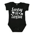 thumbnail image 1 of Inktastic Saint Patrick's Day Sassy Lil' Lassie with Shamrocks Boys or Girls Baby Bodysuit, 1 of 5