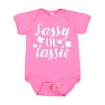 thumbnail image 1 of Inktastic Saint Patrick's Day Sassy Lil' Lassie with Shamrocks Boys or Girls Baby Bodysuit, 1 of 5