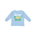 thumbnail image 1 of Inktastic Saint Patrick's Day Sassy Lil' Lassie with Shamrocks Boys or Girls Long Sleeve Toddler T-Shirt, 1 of 5