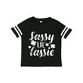 thumbnail image 1 of Inktastic Saint Patrick's Day Sassy Lil' Lassie with Shamrocks Boys or Girls Toddler T-Shirt, 1 of 5
