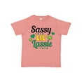thumbnail image 1 of Inktastic Saint Patrick's Day Sassy Lil' Lassie with Shamrocks Girls Toddler T-Shirt, 1 of 5