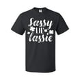thumbnail image 1 of Inktastic Saint Patrick's Day Sassy Lil' Lassie with Shamrocks T-Shirt, 1 of 5