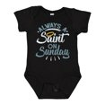 thumbnail image 1 of Inktastic Saint on Sunday Boys or Girls Baby Bodysuit, 1 of 5