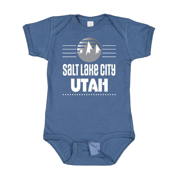 Inktastic Salt Lake City Utah Mountains Boys or Girls Baby Bodysuit