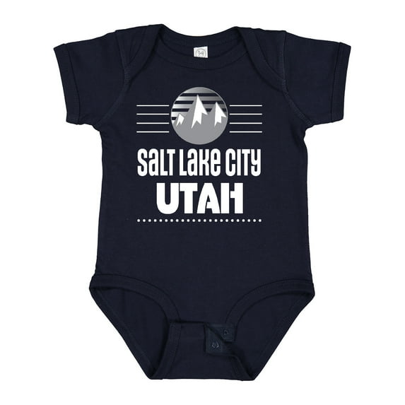 Inktastic Salt Lake City Utah Mountains Boys or Girls Baby Bodysuit