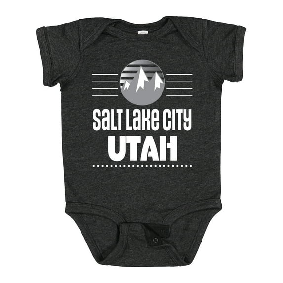Inktastic Salt Lake City Utah Mountains Boys or Girls Baby Bodysuit