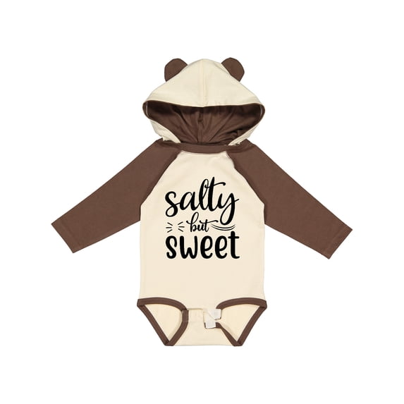 Inktastic Salty but Sweet Boys or Girls Long Sleeve Baby Bodysuit