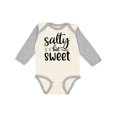 thumbnail image 1 of Inktastic Salty but Sweet Boys or Girls Long Sleeve Baby Bodysuit, 1 of 5