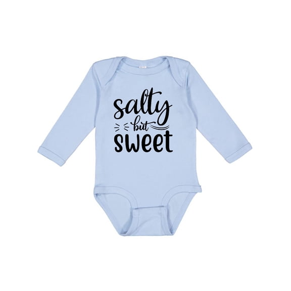 Inktastic Salty but Sweet Boys or Girls Long Sleeve Baby Bodysuit