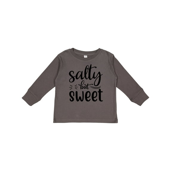 Inktastic Salty but Sweet Boys or Girls Long Sleeve Toddler T-Shirt
