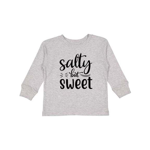 Inktastic Salty but Sweet Boys or Girls Long Sleeve Toddler T-Shirt