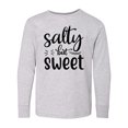 thumbnail image 1 of Inktastic Salty but Sweet Long Sleeve Youth T-Shirt, 1 of 5