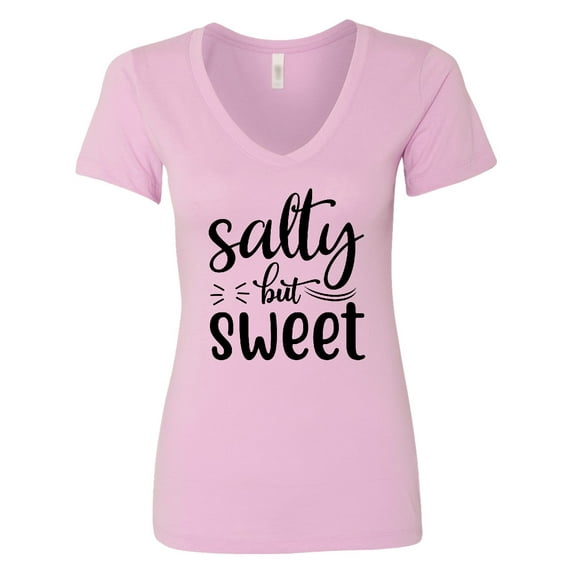 Inktastic Salty but Sweet Women's V-Neck T-Shirt