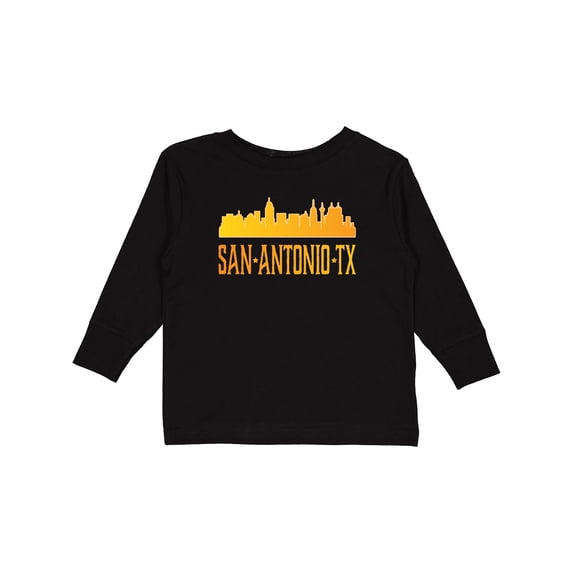 Inktastic San Antonio Skyline Texas Boys or Girls Long Sleeve Toddler T-Shirt