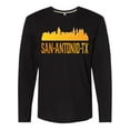 thumbnail image 1 of Inktastic San Antonio Skyline Texas Long Sleeve T-Shirt, 1 of 5