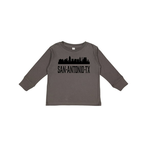 Inktastic San Antonio Texas City Skyline Boys or Girls Long Sleeve Toddler T-Shirt