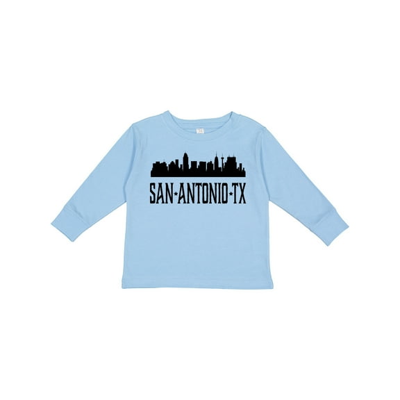 Inktastic San Antonio Texas City Skyline Boys or Girls Long Sleeve Toddler T-Shirt