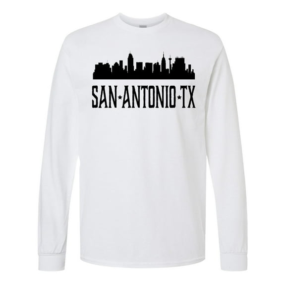 Inktastic San Antonio Texas City Skyline Long Sleeve T-Shirt