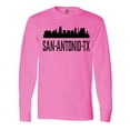 thumbnail image 1 of Inktastic San Antonio Texas City Skyline Long Sleeve T-Shirt, 1 of 5