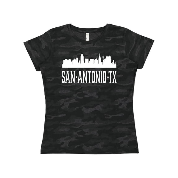 Inktastic San Antonio Texas TX Skyline City Women's T-Shirt