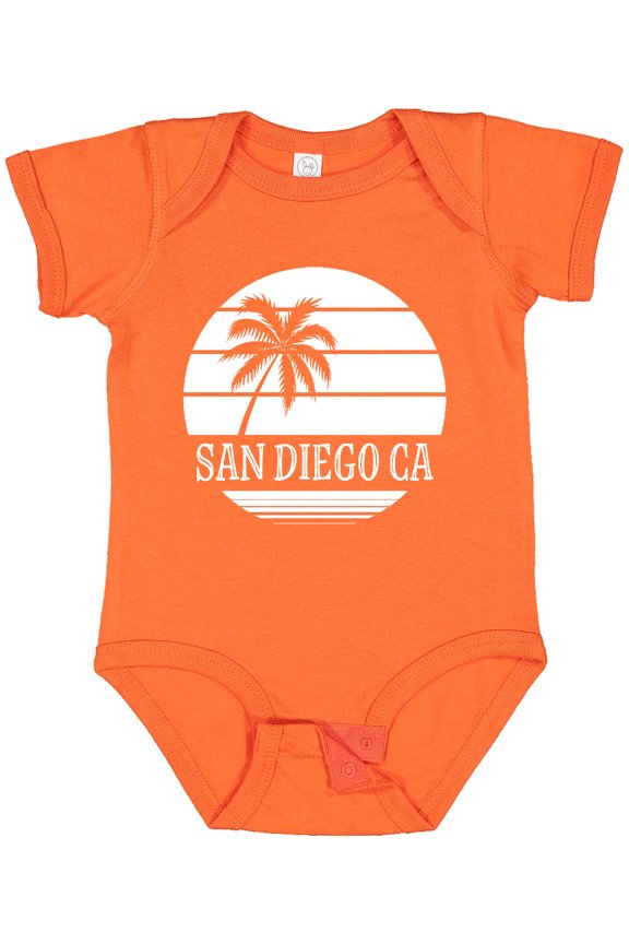 San Diego California Beach Boys or Girls Baby Bodysuit