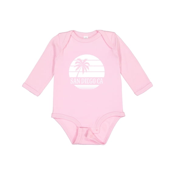 Inktastic San Diego California Beach Boys or Girls Long Sleeve Baby Bodysuit