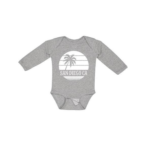 Inktastic San Diego California Beach Boys or Girls Long Sleeve Baby Bodysuit