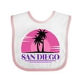 thumbnail image 1 of Inktastic San Diego California Beach Souvenir Girls Baby Bib, 1 of 4