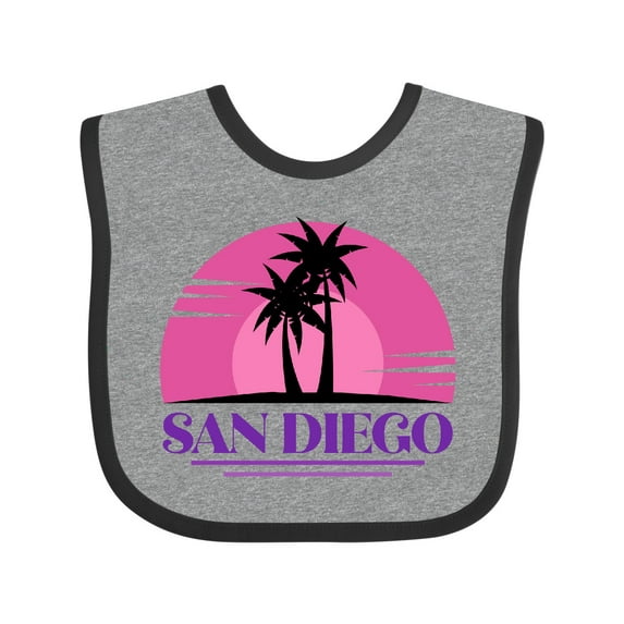 Inktastic San Diego California Beach Souvenir Girls Baby Bib