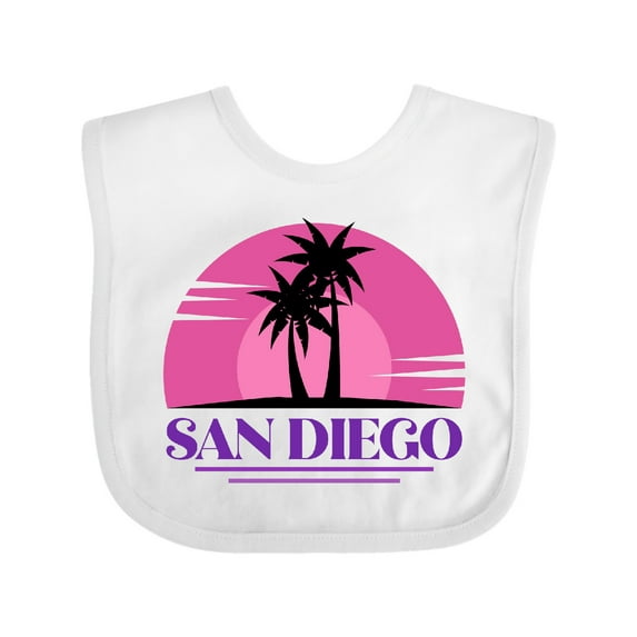 Inktastic San Diego California Beach Souvenir Girls Baby Bib