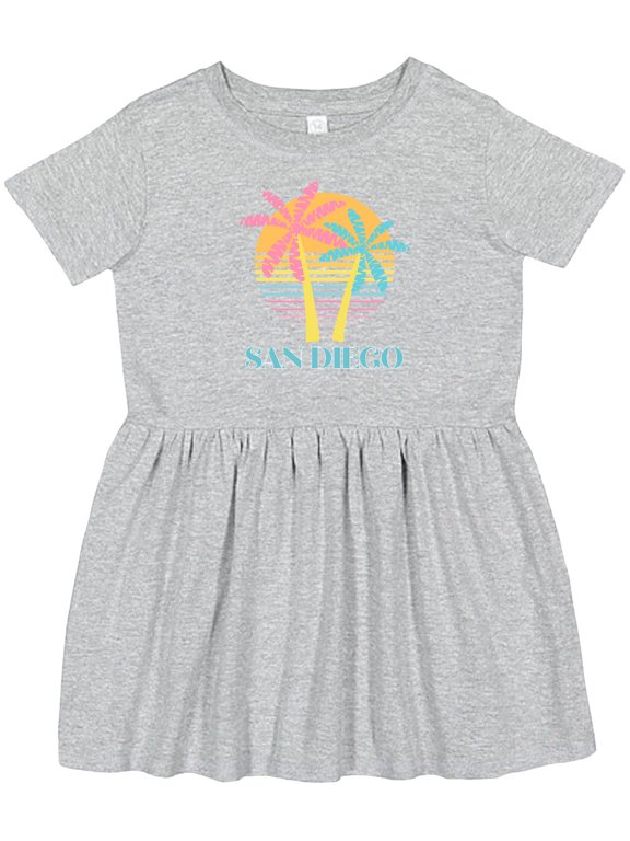San Diego California Beach Vacation Girls Toddler Dress