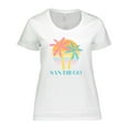 thumbnail image 1 of Inktastic San Diego California Beach Vacation Women's Plus Size T-Shirt, 1 of 5